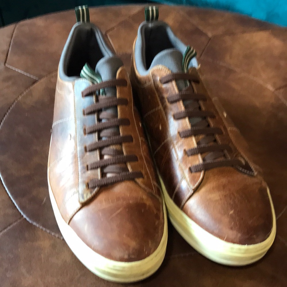 Martin Dingman Cameron Oiled Saddle Leather Sneakers